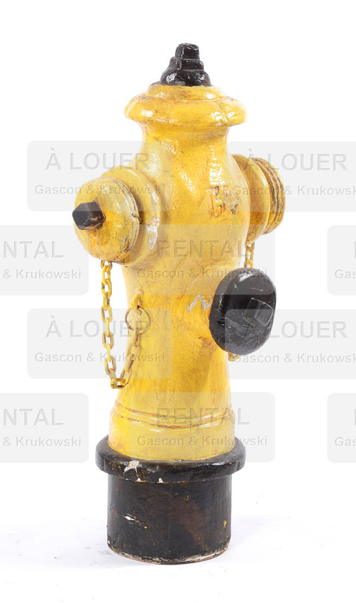 Borne fontaine TORONTO jaune et noire fausse / réplique