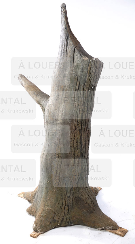 Souche de bois, reproduction d’un tronc d’arbre