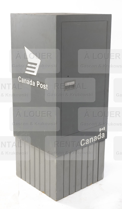 Boîte postale de relais de facteur, Poste Canada, grise
