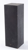 Piédestal rectangulaire en bois peint noir