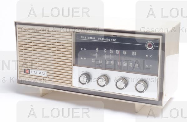 Radio NATIONAL PANASONIC blanche 1960