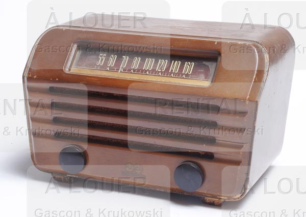 Radio streamline bakelite brune 1950